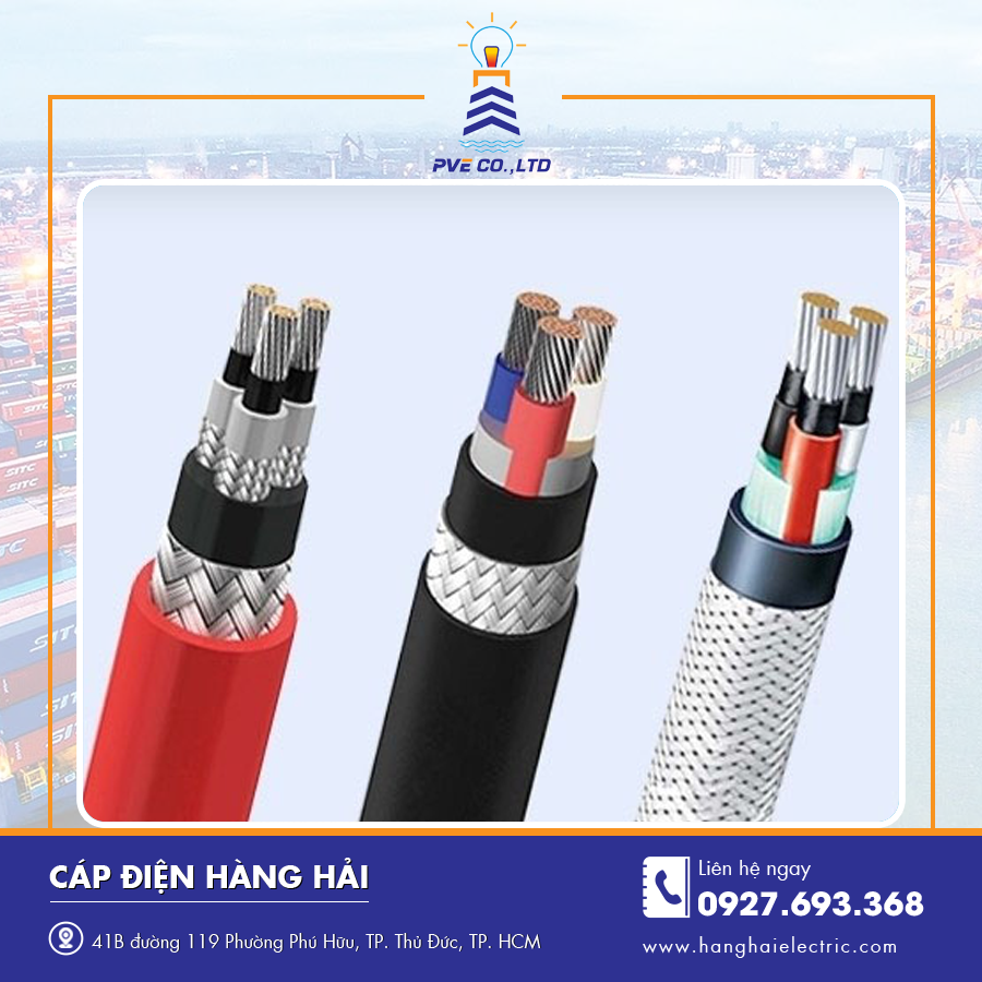 Sản phẩm cáp hàng hải đạt tiêu chuẩn IEC và IMO cho môi trường biển. Sản phẩm cáp hàng hải đạt tiêu chuẩn IEC và IMO cho môi trường biển.