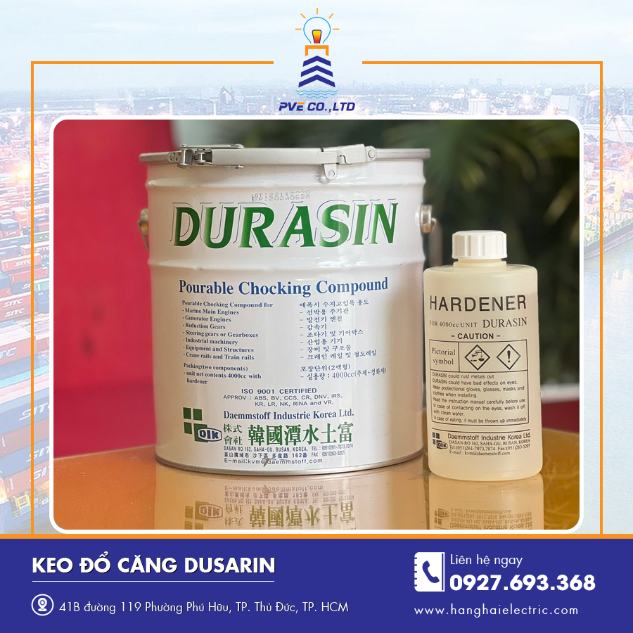 Keo đổ căng Dusarin đóng thùng chuyên dụng, sẵn sàng sử dụng tại công trình. Keo đổ căng Dusarin đóng thùng chuyên dụng, sẵn sàng sử dụng tại công trình.